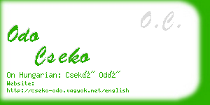 odo cseko business card